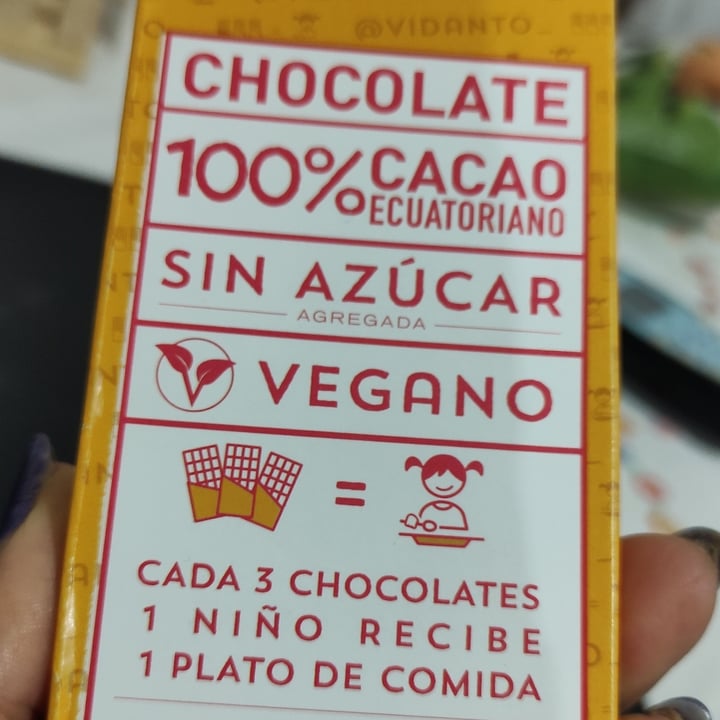 photo of Vidanto Chocolate 100% Cacao Ecuatoriano shared by @rinix on  15 Feb 2023 - review