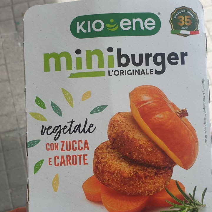 photo of Kioene burger alla zucca e carota shared by @lucyveg83 on  10 Jun 2023 - review
