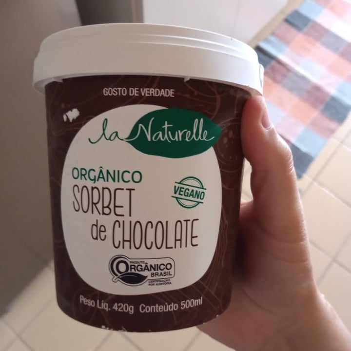 photo of La naturelle Sorbet de chocolate shared by @juliasilva on  13 Jan 2023 - review