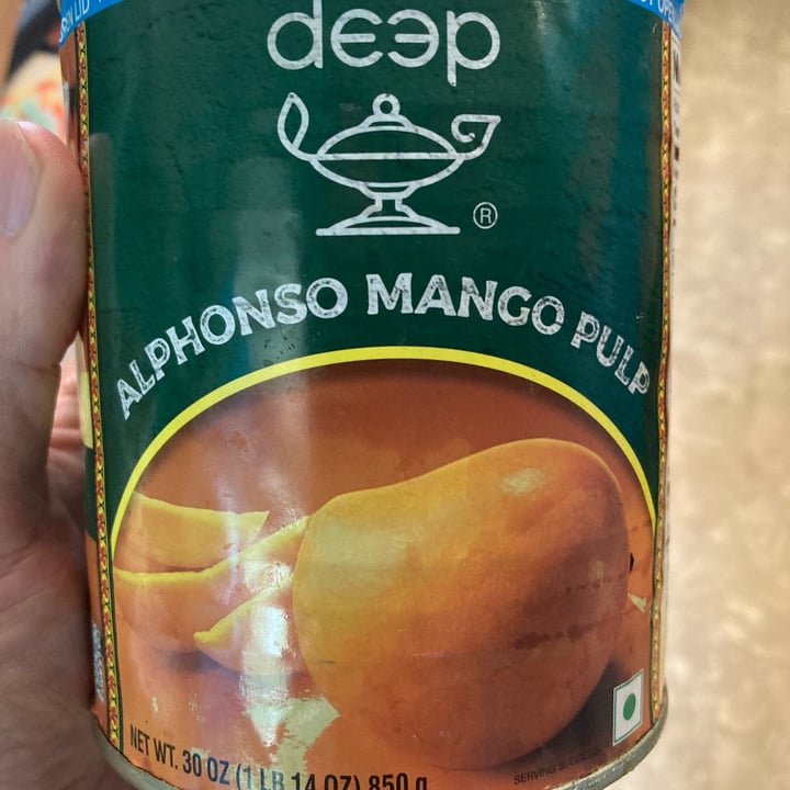 photo of Deep Alphonso Mango Pulp shared by @ahimsaabbott on  19 Jun 2023 - review