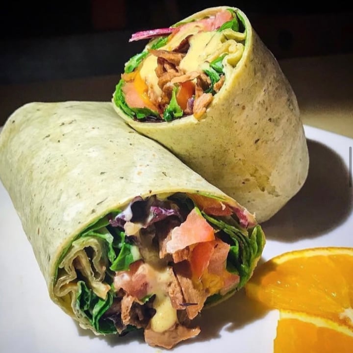 photo of Soy Cafe veggie cheesesteak wrap shared by @ernieveg11 on  18 Jan 2023 - review