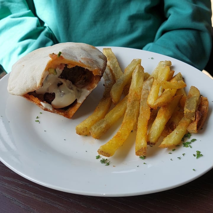 photo of Asher's Corner Cafe @ Ashers Farm Sanctuary fallafel in pita bread shared by @ashersfarm on  04 Jun 2023 - review