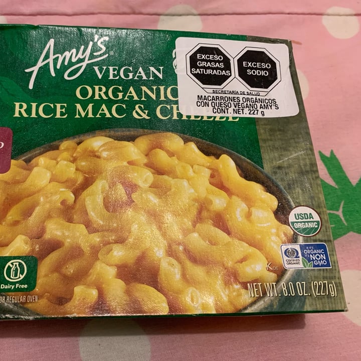 photo of Amy’s Vegan Organic Rice Mac & Cheeze shared by @nictecita on  23 May 2023 - review