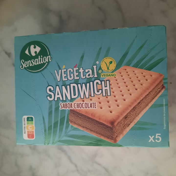 photo of Carrefour Sensation Vegetal Sandwich chocolate shared by @mariomp97 on  29 Jul 2023 - review