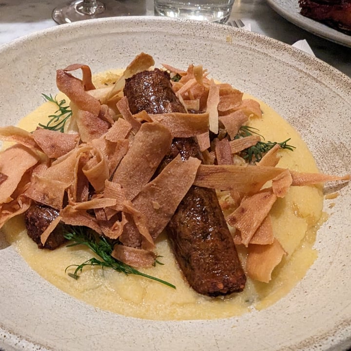photo of mallow fennel sausage, herb soft polenta, caraway creamed cabbage shared by @carolinecapaccia on  22 Jan 2023 - review