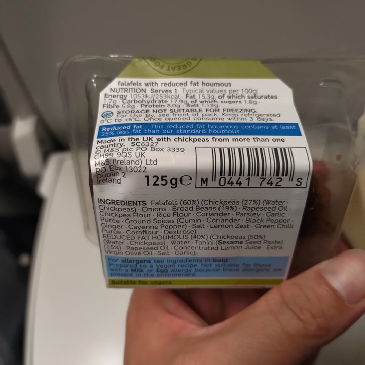 photo of Marks & Spencer Food (M&S) Falafel shared by @stevenneoh on  21 Jun 2023 - review