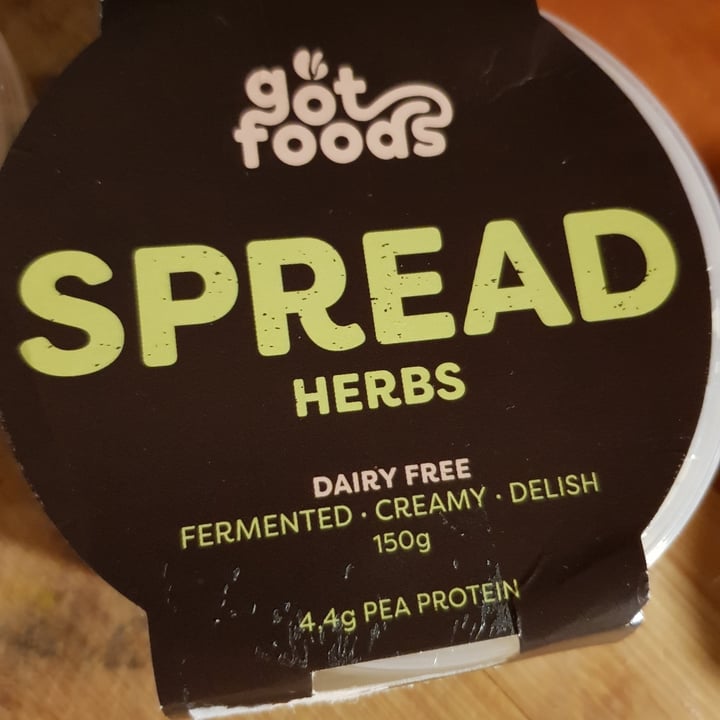 photo of Got Foods Vegan Cream Cheese Herbs (Naturally Fermented & Probiotics) shared by @liisi on  30 Jan 2023 - review