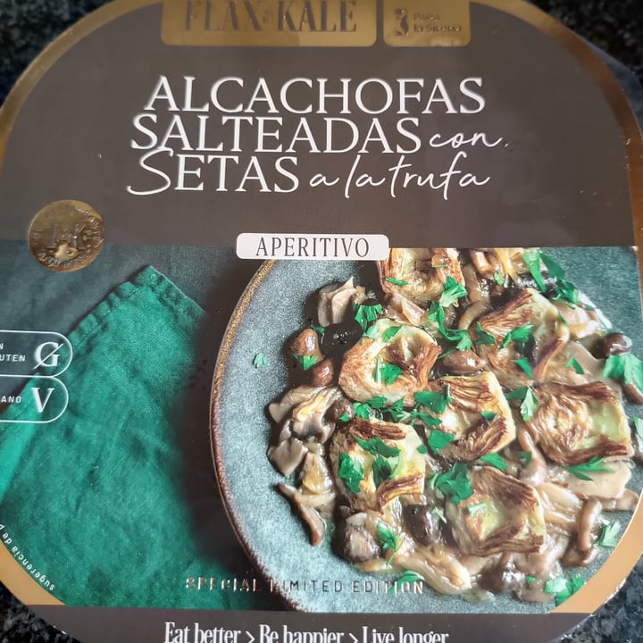 photo of Flax & Kale Alcachofas salteadas con setas a la trufa shared by @esther7 on  01 Jan 2023 - review
