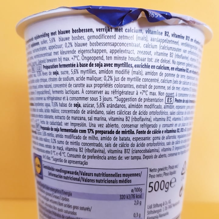 photo of Vemondo Yogurt soya blueberry shared by @rominaguch on  25 May 2023 - review