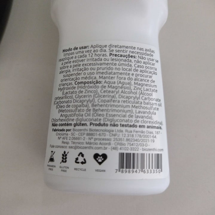 photo of Biozenthi Desodorante Roll-on Epiorganic Lavanda shared by @estellakrausser on  03 Jul 2023 - review