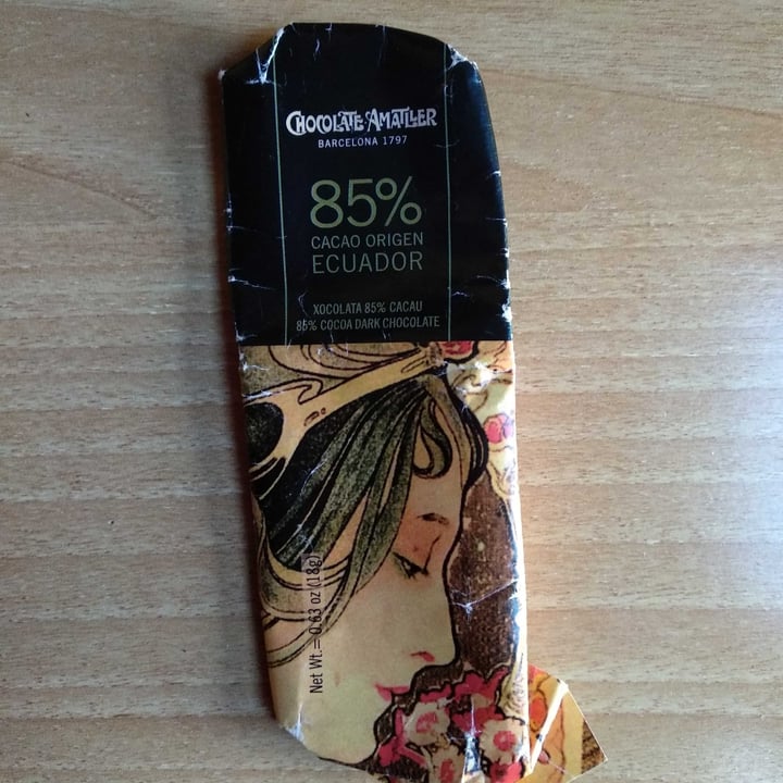 photo of Chocolate Amatller Origen Ecuador 85% shared by @lasonrisadeltrece on  27 Feb 2023 - review