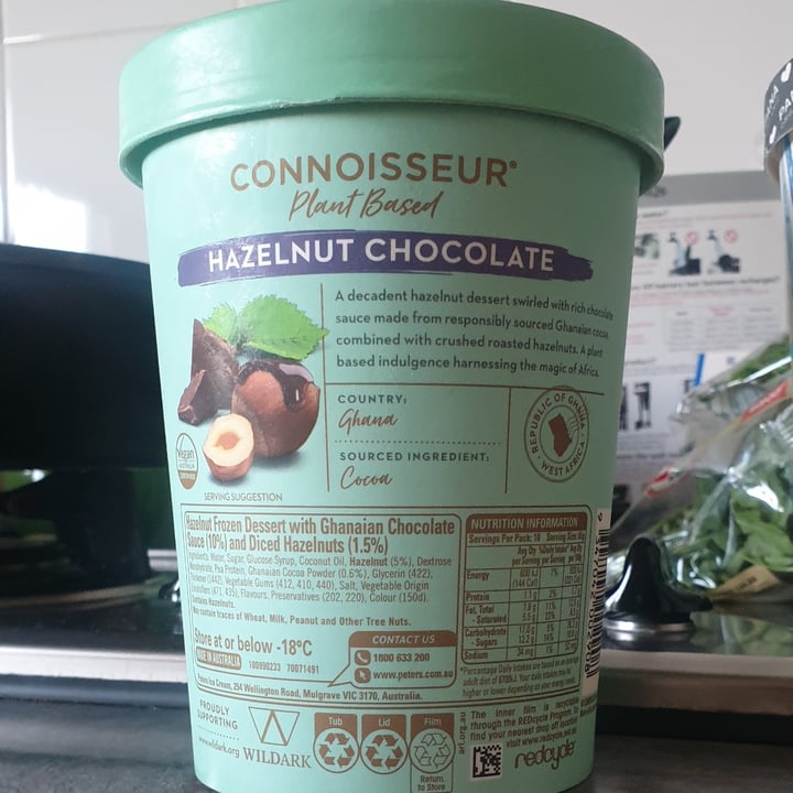 photo of Connoisseur Plant Based Hazelnut Chocolate shared by @carolynw on  07 Feb 2023 - review