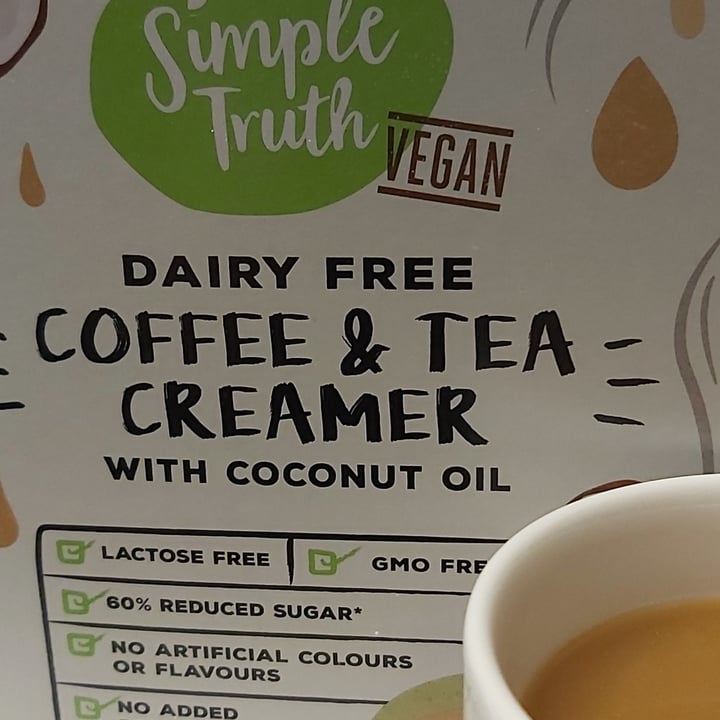 photo of Simple Truth coffee and tea creamer shared by @jolenecollier on  30 Jun 2023 - review