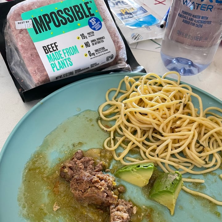 photo of Impossible Foods Ground Beef shared by @wendylararomero on  28 Mar 2023 - review