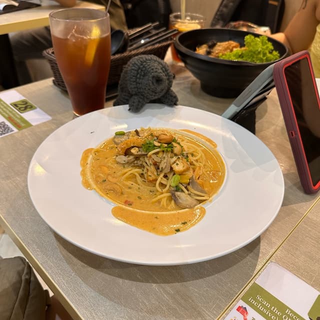 Photo of the dish “Laksa Lion Mane Spaghetti”