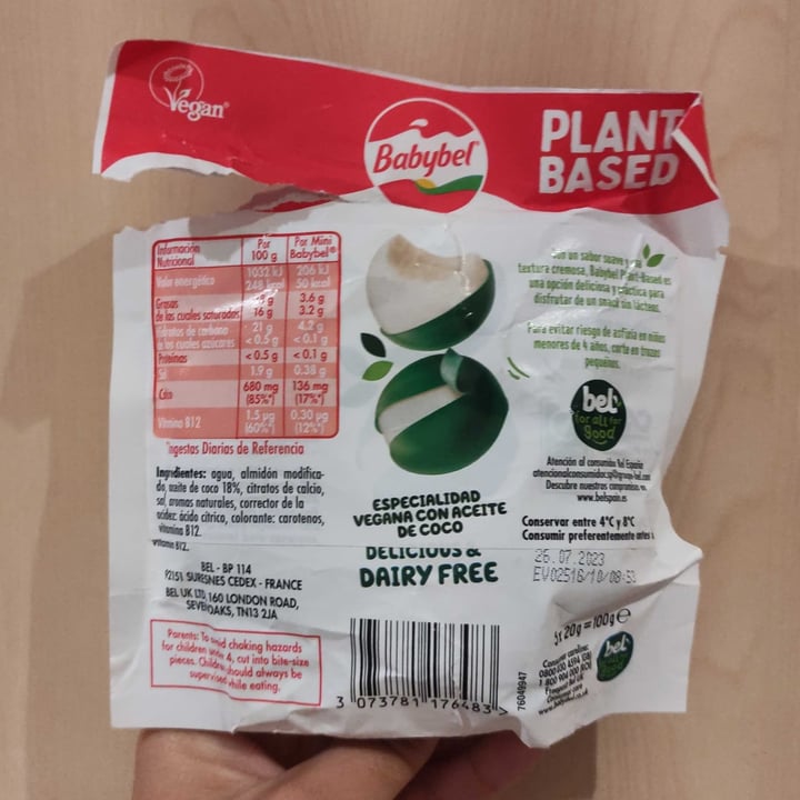 photo of Babybel Plant-Based Plant-Based Cheese Alternative  shared by @paulg21 on  03 May 2023 - review