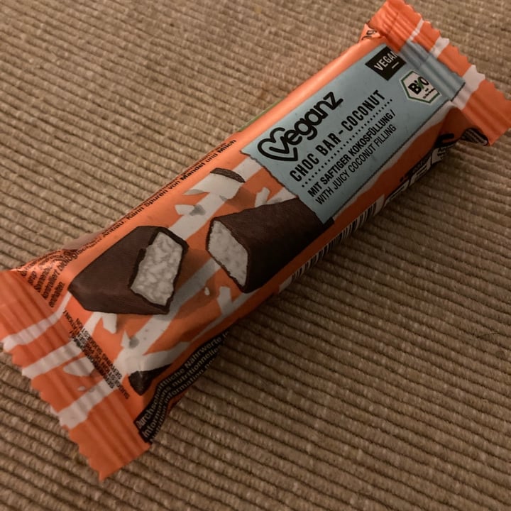 photo of Veganz choc bar coconut shared by @alejandrapen on  05 Mar 2023 - review