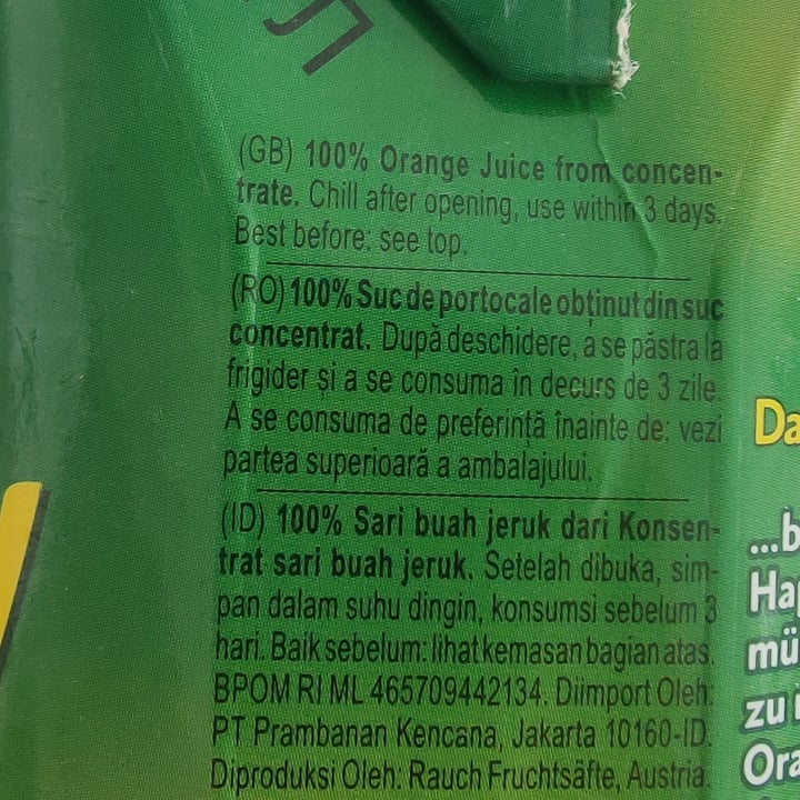 photo of Rauch Orange Juice shared by @lukasser on  28 Mar 2023 - review