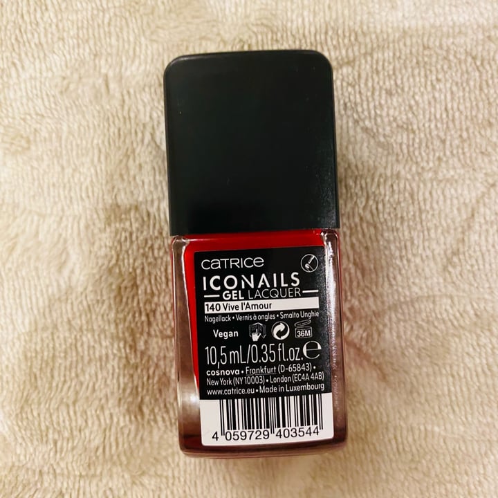 photo of Catrice Cosmetics IcoNails Gel Lacquer 140 Vive L'Amore shared by @reshmikhan on  13 Aug 2023 - review