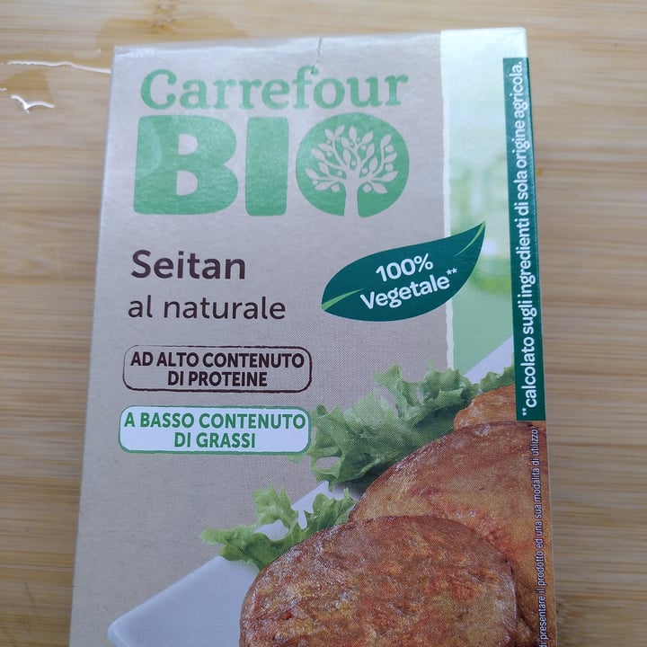 photo of Carrefour Bio Seitan Al Naturale shared by @walkabout-veg on  03 May 2023 - review