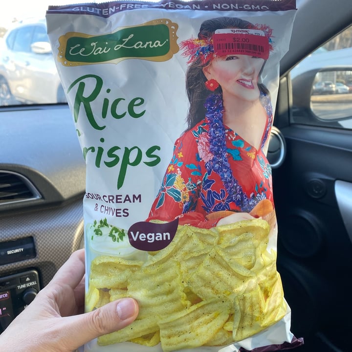 Wai Lana Chips Rice Crisps Sours Cream & Chives Review abillion