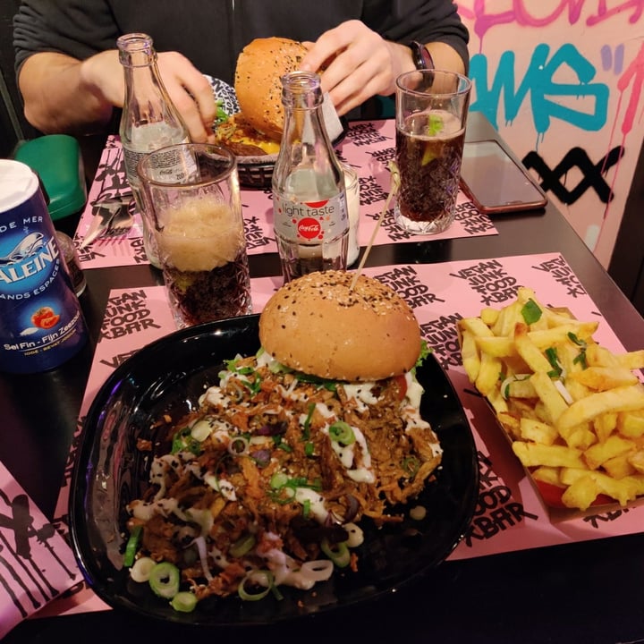 photo of Vegan Junk Food Bar Pink shawarma shared by @fife on  20 Jan 2023 - review