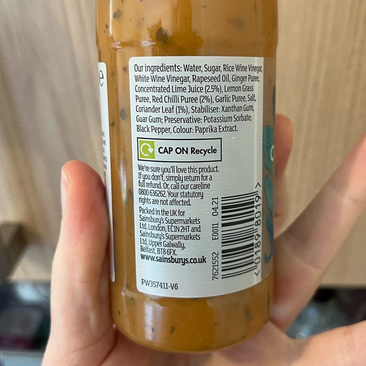 Sainsbury's Chilli, Lime & Coriander Dressing Reviews abillion
