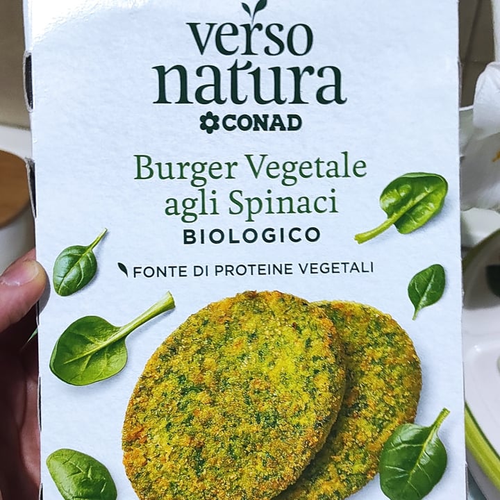 photo of Verso Natura Conad Veg Burger vegetale agli spinaci biologico shared by @edvige83 on  13 Jun 2023 - review