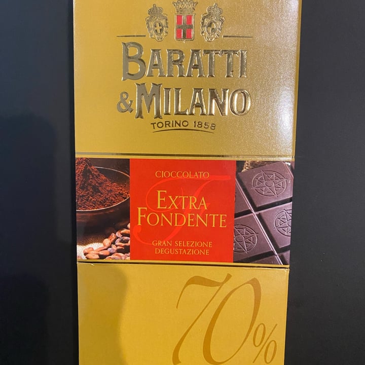 photo of Baratti & Milano Cioccolato Extra Fondente 70% shared by @topacieca on  27 Dec 2022 - review