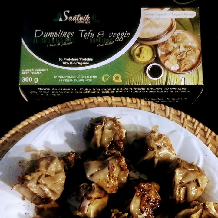 photo of Saatvik Tofu and veggie dumplings shared by @yogacat on  20 Mar 2023 - review