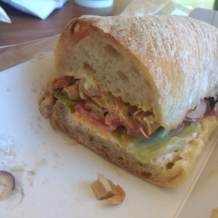 photo of Peregrine Farm Stall Plant based chicken mayo sandwich shared by @laurenbettyd on  08 Jan 2023 - review
