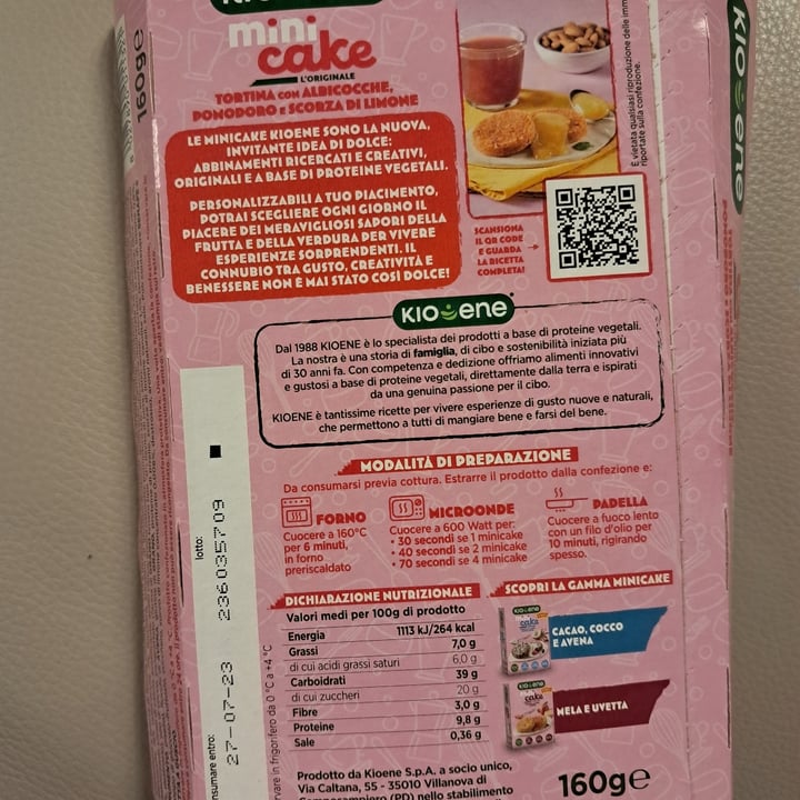 photo of Kioene Mini Cake Albicocca Pomodoro E Scorza Di Limone shared by @aboutludi on  13 Aug 2023 - review
