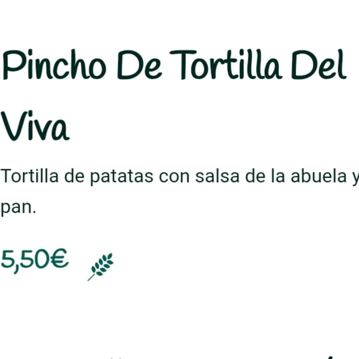 photo of Viva Chapata Pincho de tortilla shared by @angso on  07 Aug 2023 - review