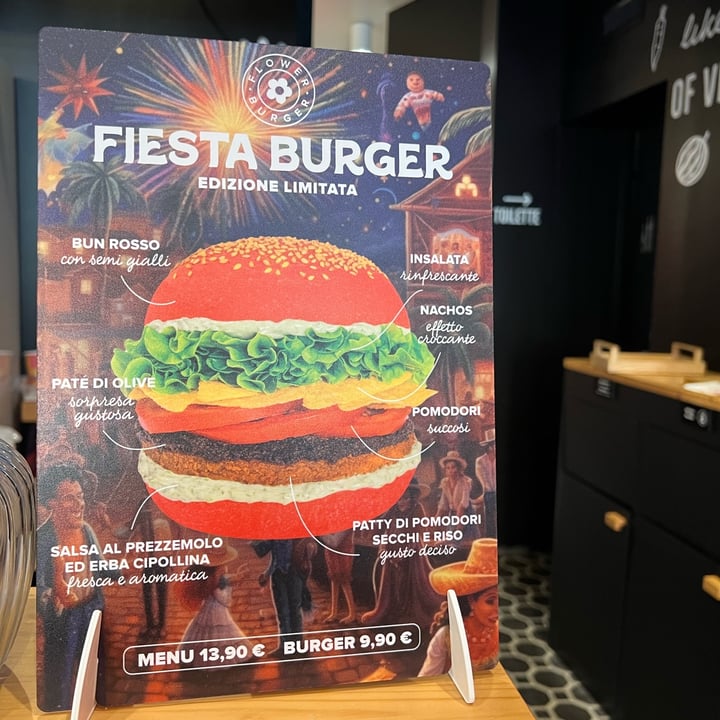 photo of Flower Burger Fiesta burger shared by @fsc on  18 Jul 2023 - review