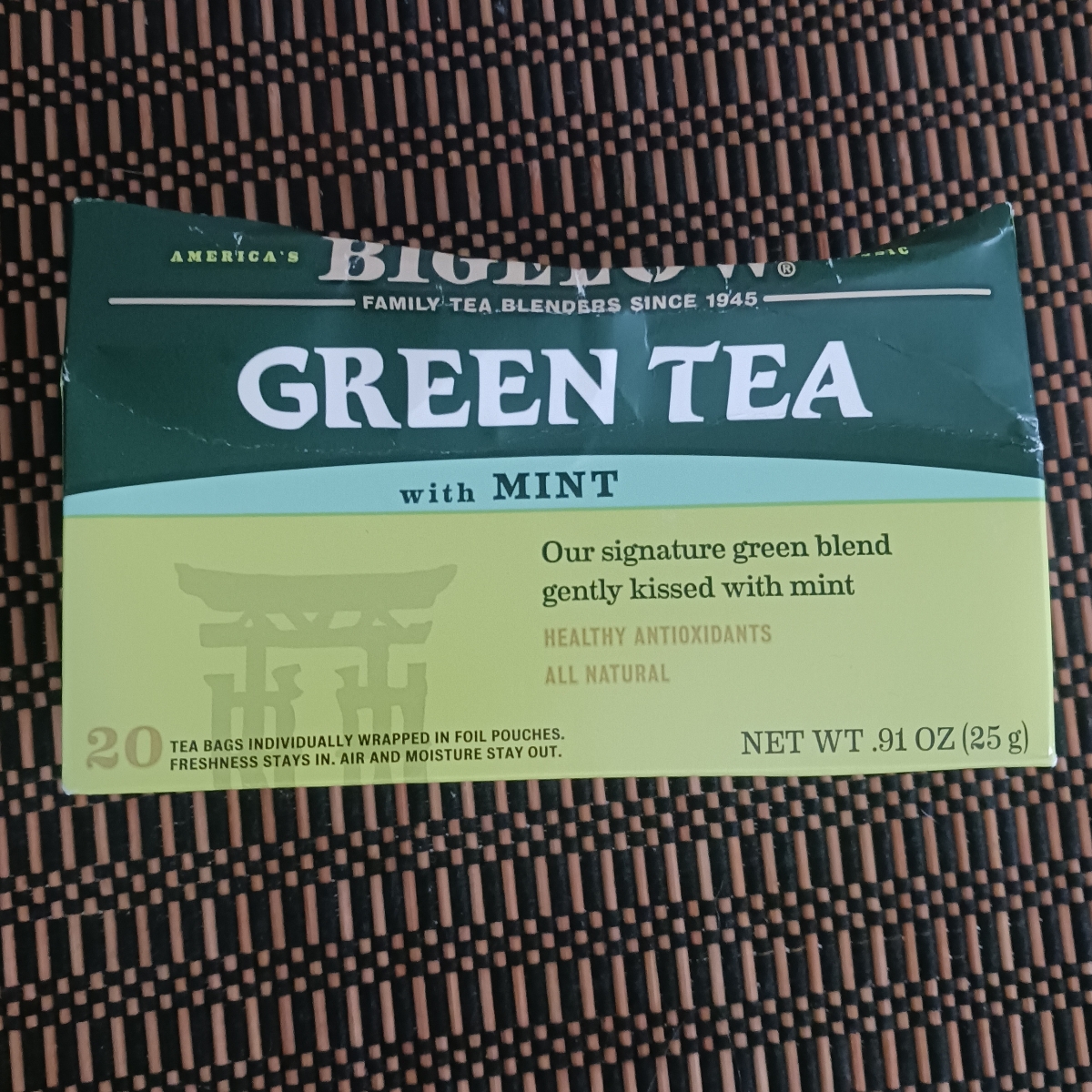 Bigelow Green Tea with Mint Reviews abillion