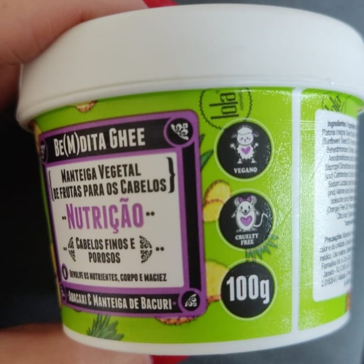 photo of Lola Cosmetics Be(M)Dita Ghee Máscara Nutrição shared by @cristinaabramczuk on  05 Jun 2023 - review