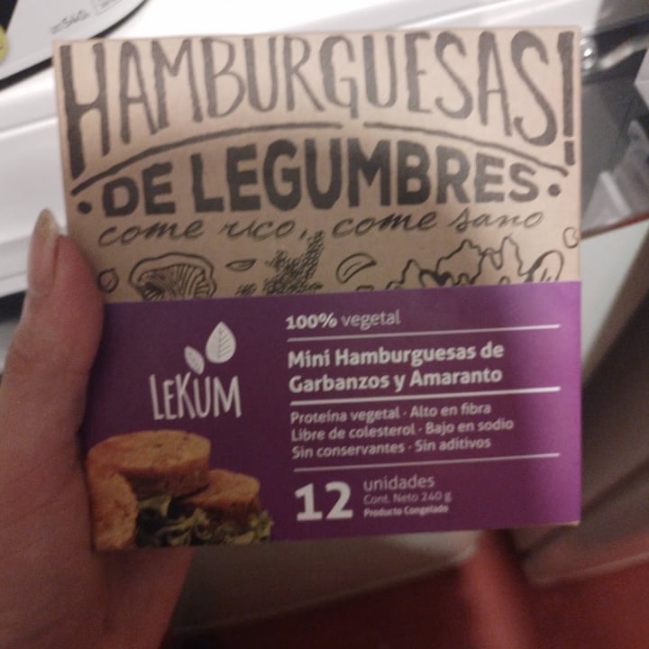 photo of Lekum Hamburguesas De Garbanzo Y Amaranto shared by @unaaai on  07 Apr 2023 - review