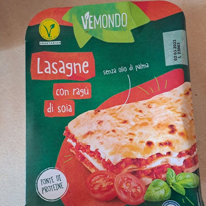 photo of Vemondo lasagne con ragù di soia shared by @squizz on  29 Jan 2023 - review