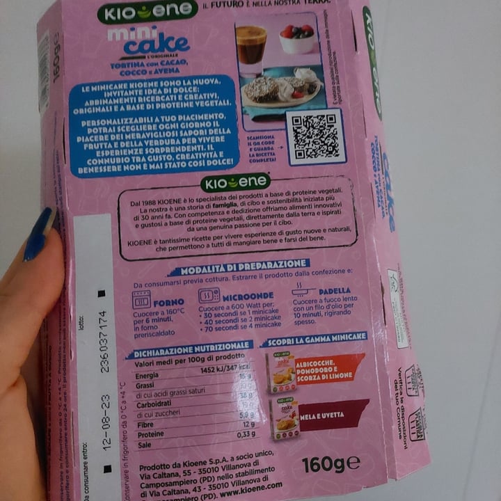 photo of Kioene Mini Cake Tortina con Cacao, Cocco e Avena shared by @omsohum on  12 Jul 2023 - review