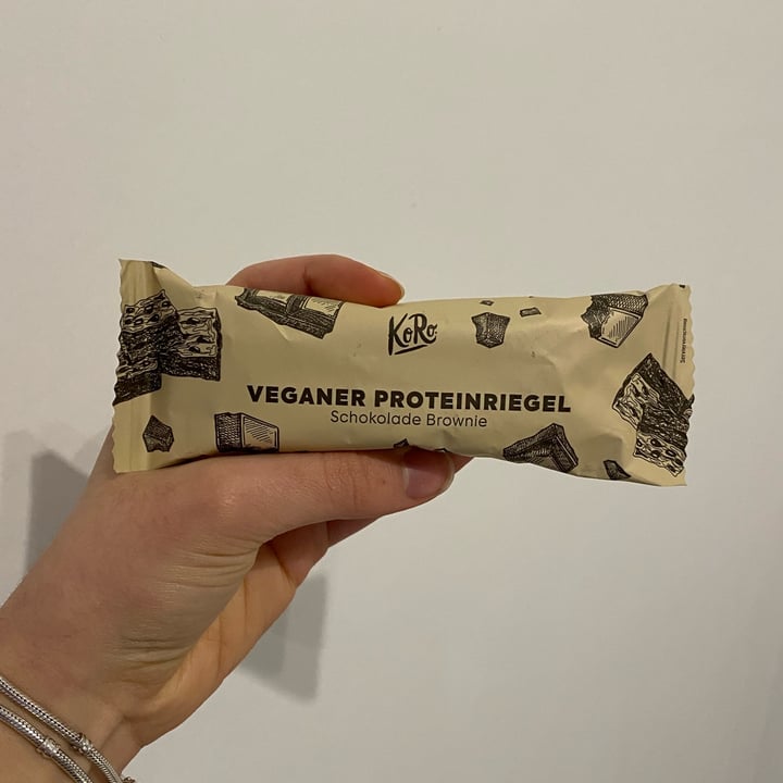 photo of Koro Veganer Proteinriegel (Schokolade Brownie) shared by @adadoglia on  19 Dec 2022 - review