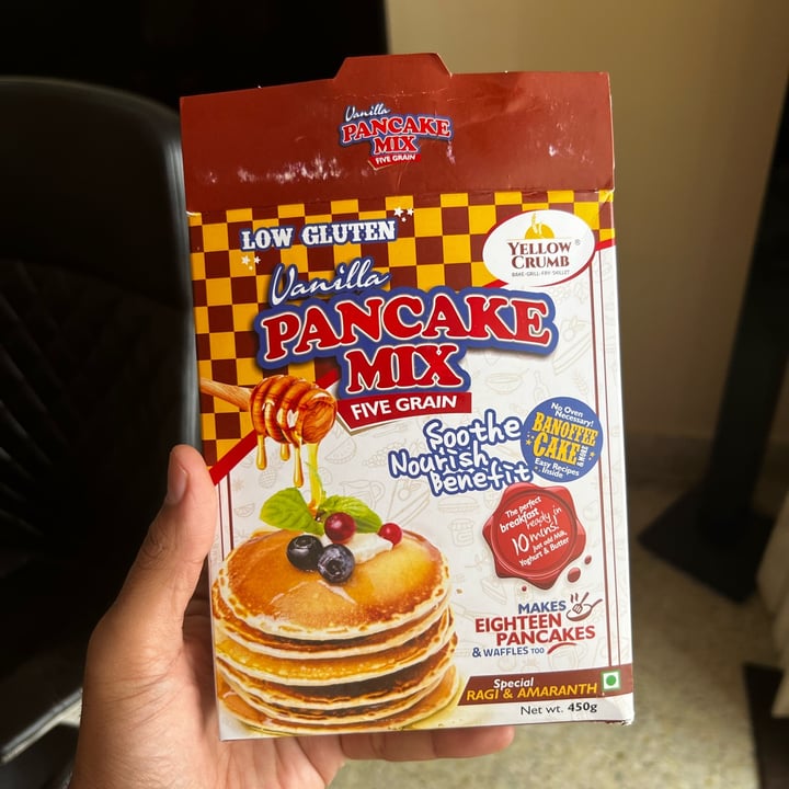 photo of Yellow crum Five Grain vanilla pancake mix shared by @pv on  24 Jan 2023 - review