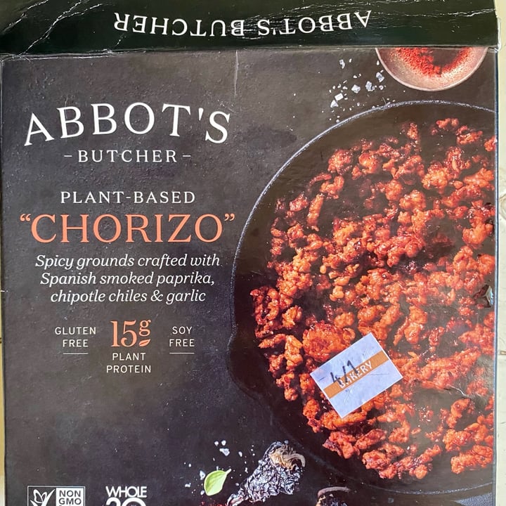 photo of Abbot's Butcher Plant Based “Chorizo” shared by @sandrews on  31 Jul 2023 - review