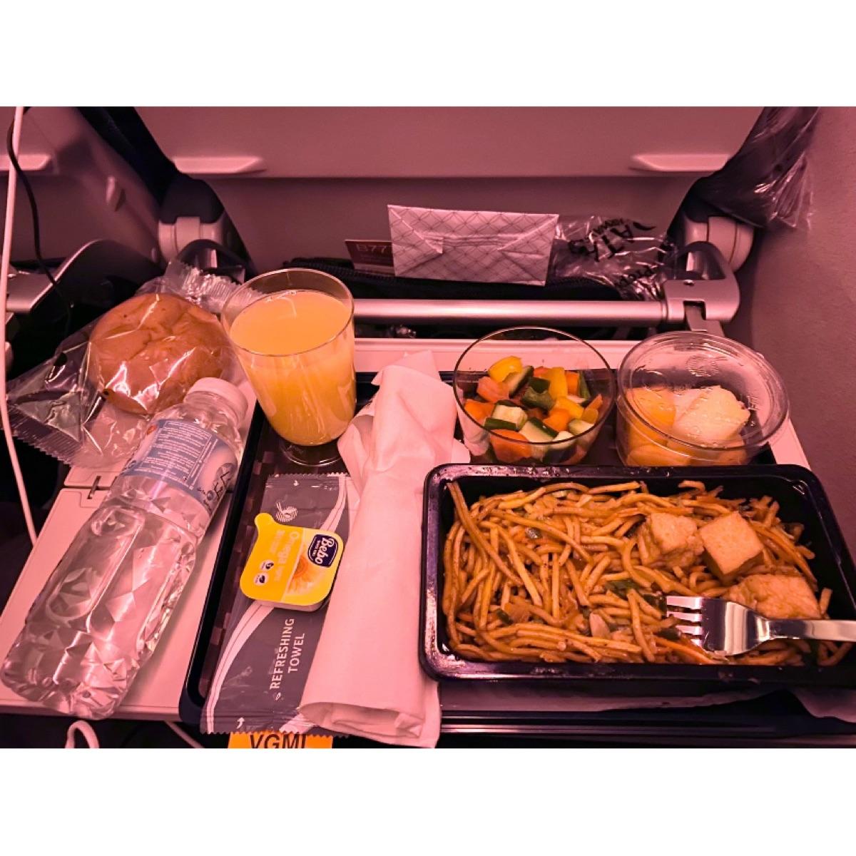 In-Flight Meal at Qatar airways Review by @stefveg97 abillion