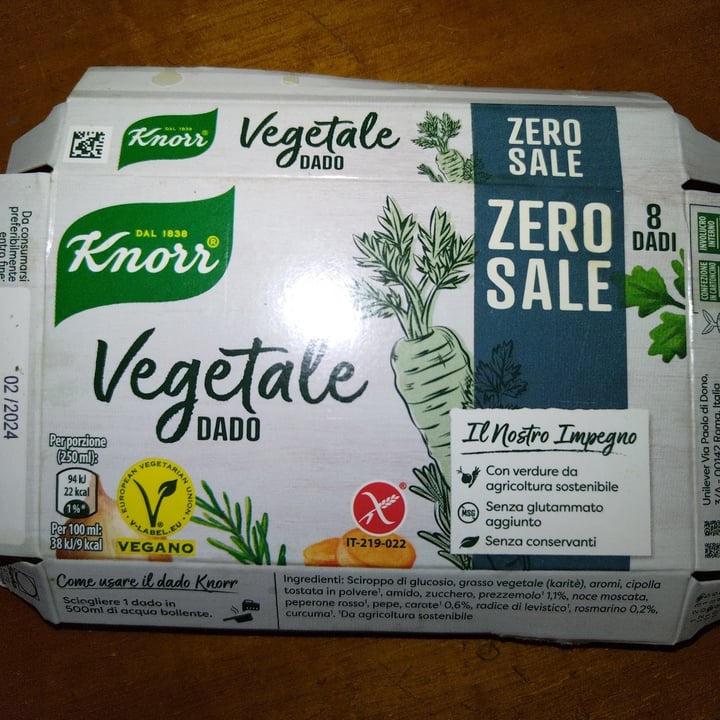 photo of Knorr vegetale dado senza sale shared by @vick16 on  06 Jan 2023 - review