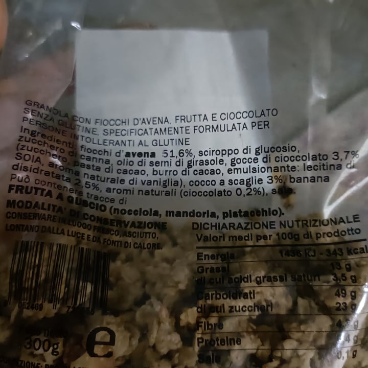 photo of Folea Granola con cioccolato shared by @orma on  21 Jul 2023 - review