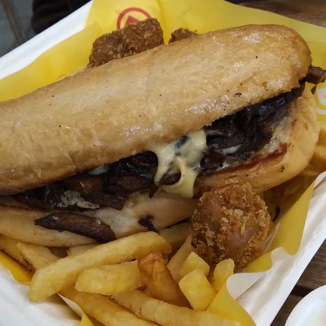 Photo of the dish “Vegan Philly Cheesetake”