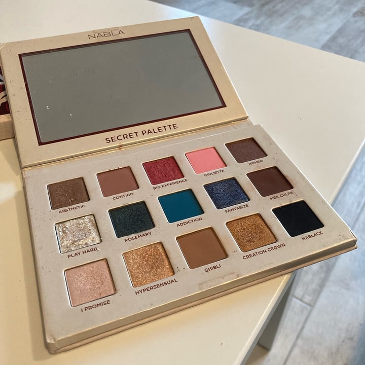 photo of Nabla Cosmetics Secret Palette shared by @franocciola on  03 Jan 2023 - review