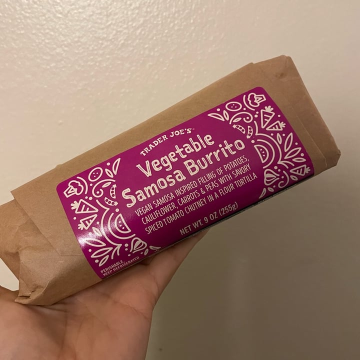 photo of Trader Joe's Vegetable Samosa Burrito shared by @melnourish on  20 Feb 2023 - review