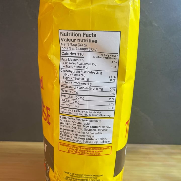 photo of Robin Hood Whole Wheat Flour shared by @plantifullush on  05 Mar 2023 - review