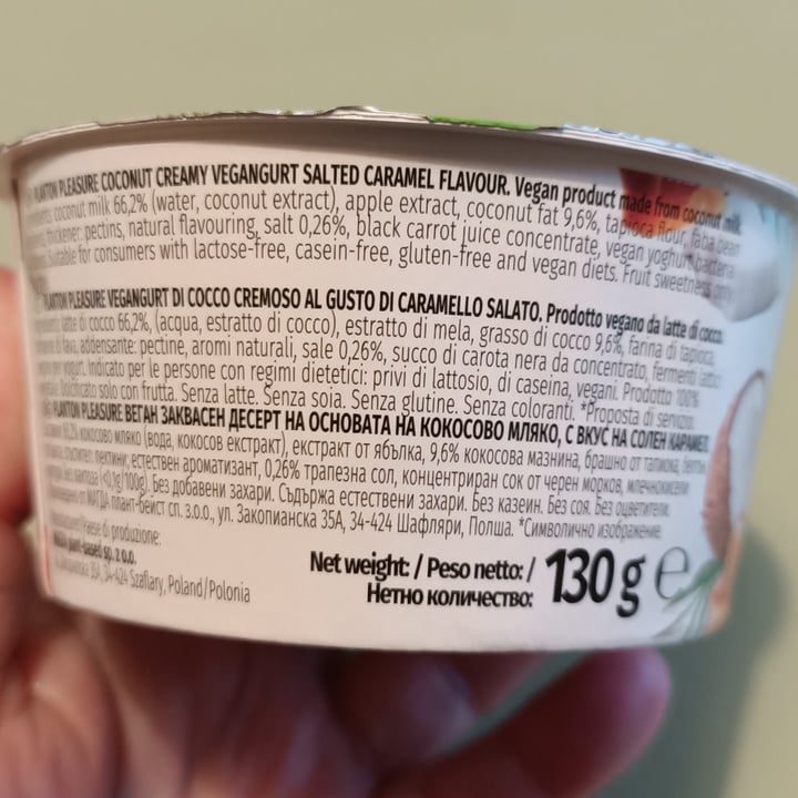 photo of Planton Salted caramel Pleasure yougurt shared by @silvanamincuzzi on  24 Apr 2023 - review